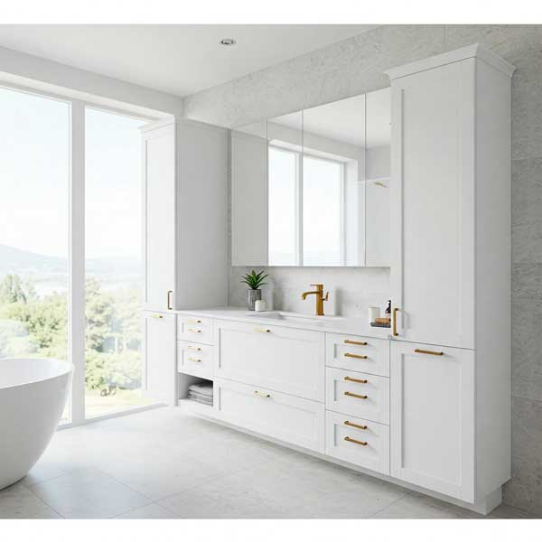 Beyaz Banyo Dekorasyonu