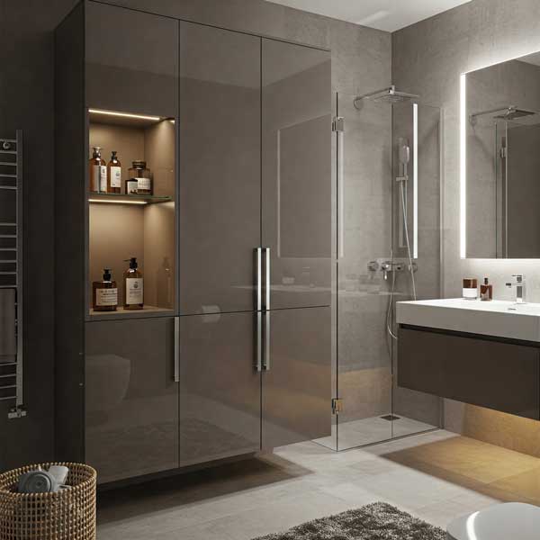 Kahverengi Banyo Dekorasyonu