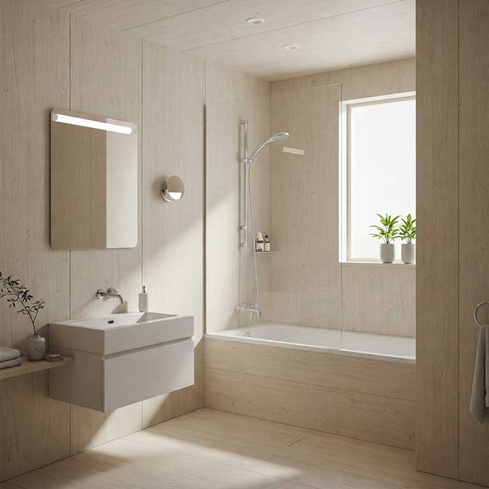 Mdflam Banyo Dekorasyonu • White Design