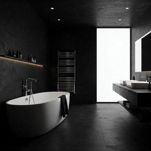 Siyah Banyo Dekorasyonu • White Design