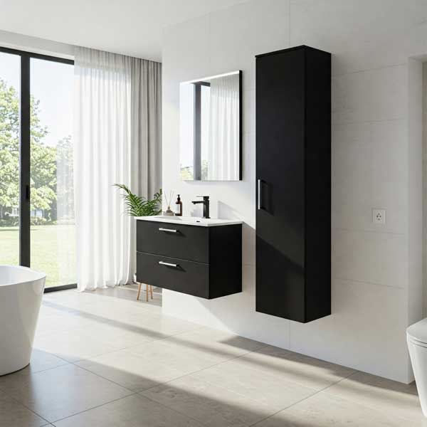 Siyah Banyo Dekorasyonu